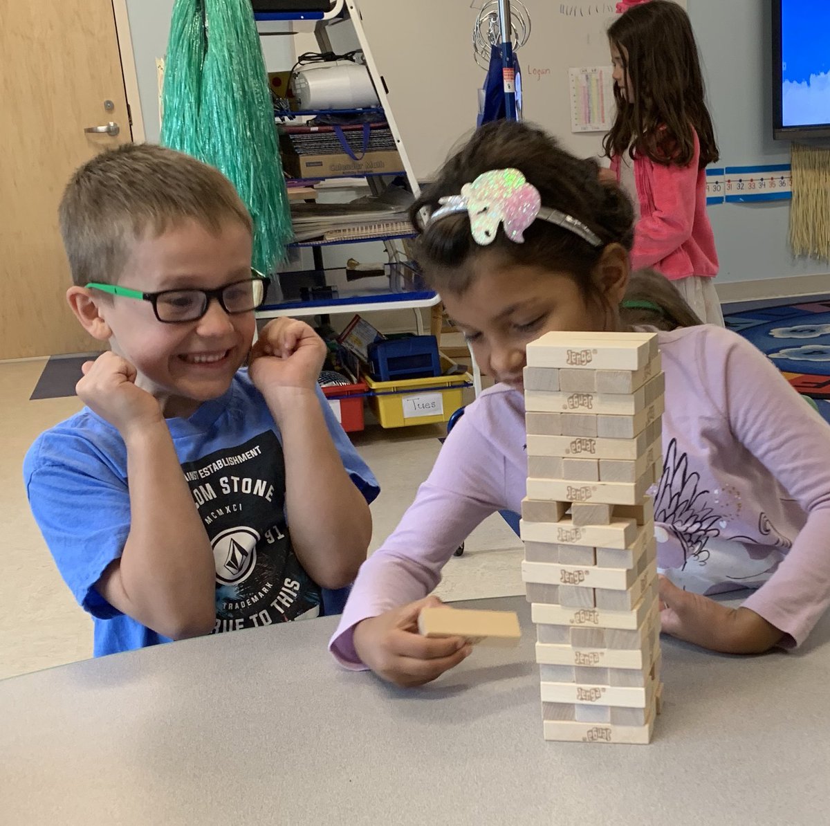 MrsBurzlaff's tweet photo. Perhaps some future engineers. https://t.co/vcVZaoMYEt