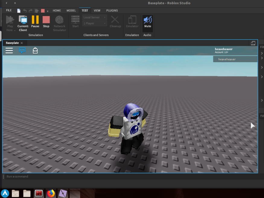 Heave On Twitter Managed To Get Roblox Studio Running On Linux - roblox linux app