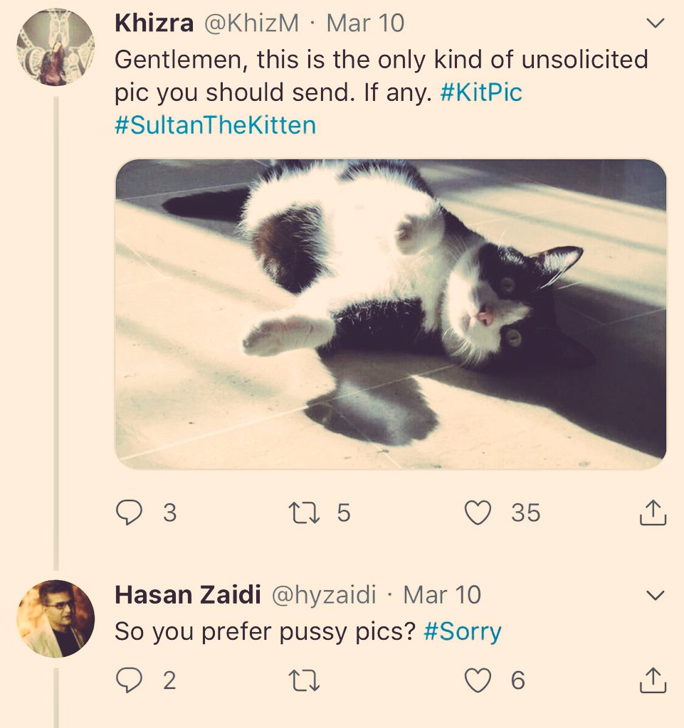 Exhibit AW.  @hyzaidi aka the moral compass of  @dawn_com, when asked to behave himself replies "as if I care".Good going!!!