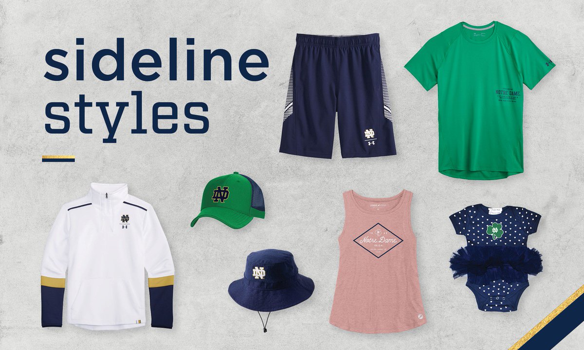 Sideline season has arrived! What's your favorite item in this year's catalog? Shop the collection here – bit.ly/2MPsmPc #NDSideline19
