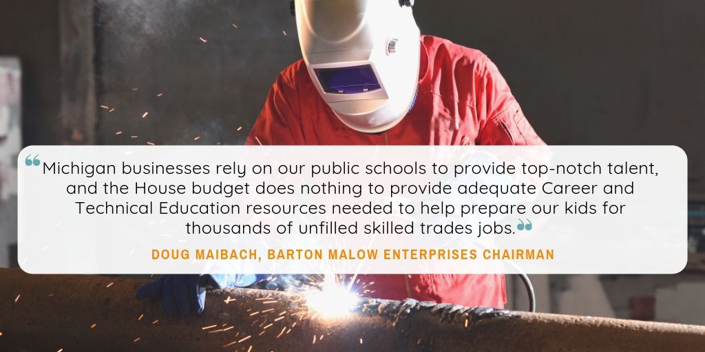 School Finance RC (@fundmischools) on Twitter photo .@bartonmalow Chairman Doug Maibach is encouraging the Legislature to support <a href="/GovWhitmer/">Governor Gretchen Whitmer</a>'s school funding plan, which includes additional funding for CTE programs that prepare students for the modern workforce. #fundmischools #CTE .@bartonmalow Chairman Doug Maibach is encouraging the Legislature to support <a href="/GovWhitmer/">Governor Gretchen Whitmer</a>'s school funding plan, which includes additional funding for CTE programs that prepare students for the modern workforce. #fundmischools #CTE