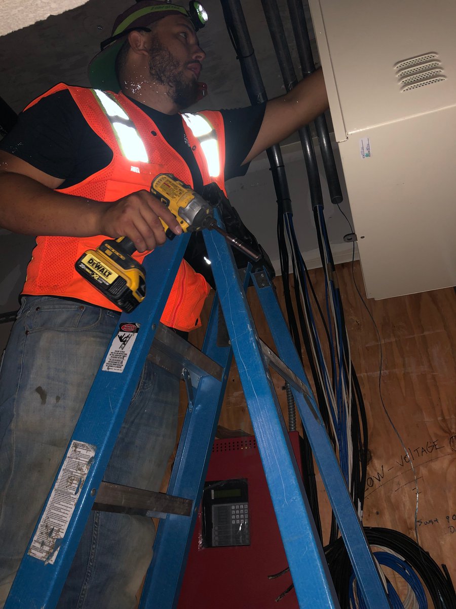 This morning, our technicians started the day helping out a previous customer troubleshooting the Directv system in their RV. After that, they headed down to #SanDiego to put the finishing touches on the new Apartment building we've been working at.