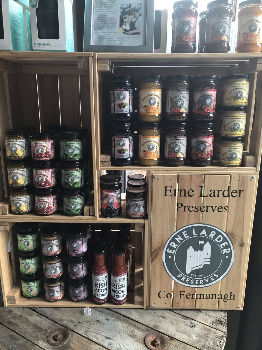 BTB_EKN's tweet photo. All topped up at the lavender room Enniskillen, have to admit the stand looks awesome..thanks to roisin &amp; team for their continued support in our first few years in business..#supportlocal #shoplocal #madeinEKN #chefquality https://t.co/MlLiRVWW3M