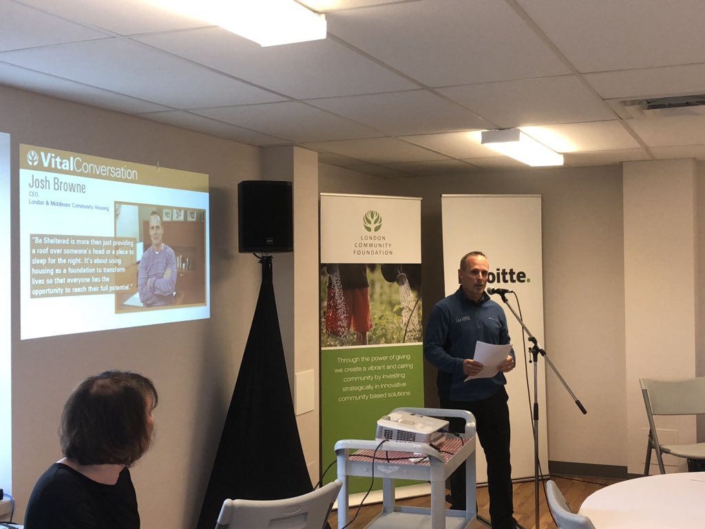 London Community Foundation (@ldncommfdn) on Twitter photo We’re excited to welcome Josh Browne <a href="/LMCHousing/">London & Middlesex Community Housing</a> - “Housing is about compassion. It’s about using housing as a foundation to make change and transform lives.” #VitalSigns #ldnont We’re excited to welcome Josh Browne <a href="/LMCHousing/">London & Middlesex Community Housing</a> - “Housing is about compassion. It’s about using housing as a foundation to make change and transform lives.” #VitalSigns #ldnont