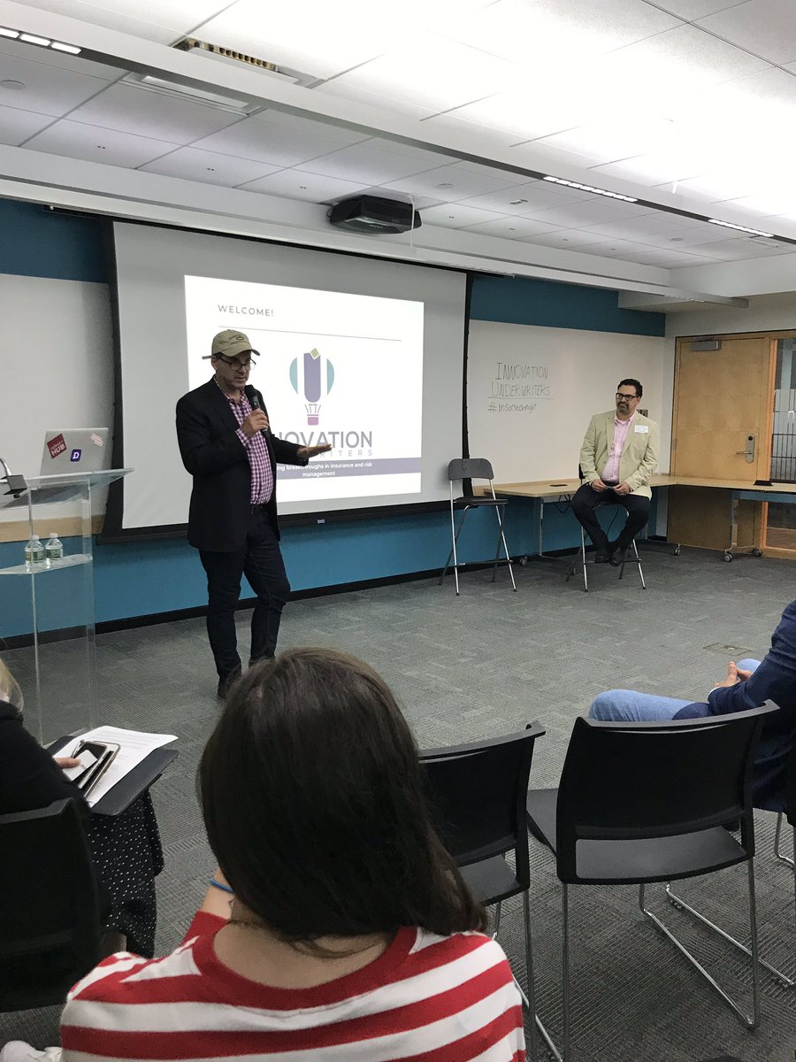 My_InnoStudio's tweet photo. Happening NOW in HAVANA: We’re kicking off #InsurTechNight with a presentation on @IUnderwriters with @rowe and @CharlieSidoti! https://t.co/hTciJBJfHz