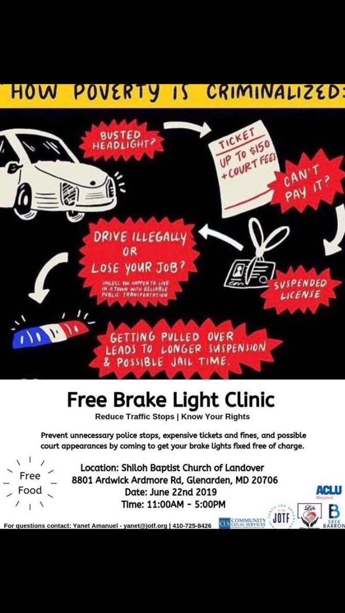 Free brake light clinic coming soon to help out those in need !