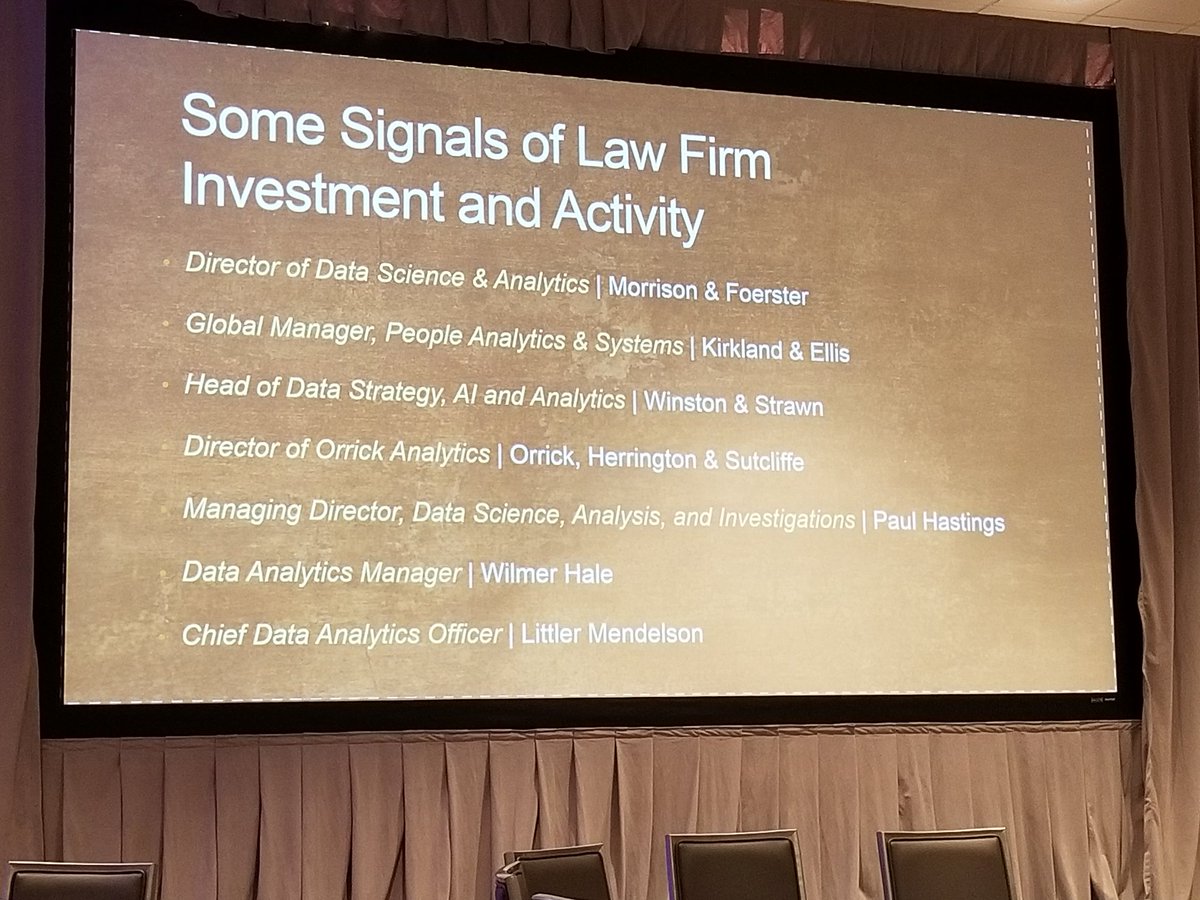 KlyseAdvisory's tweet photo. We can infer investment and progress and relative importance of analytics in law firms by looking at the job titles of some recent interesting hires.  #lmap3 @AndrewMBaker @kim_craig https://t.co/C5J4jedmzr