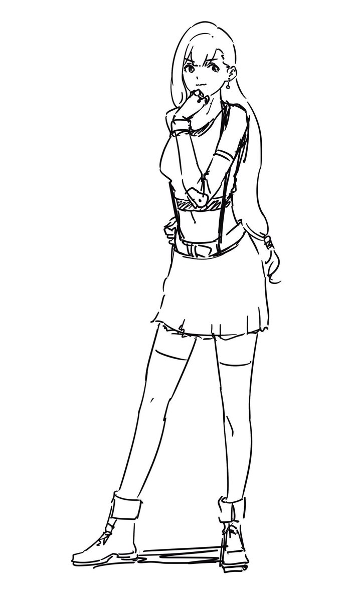 ラフ
ちゃんと描くかは気分次第 