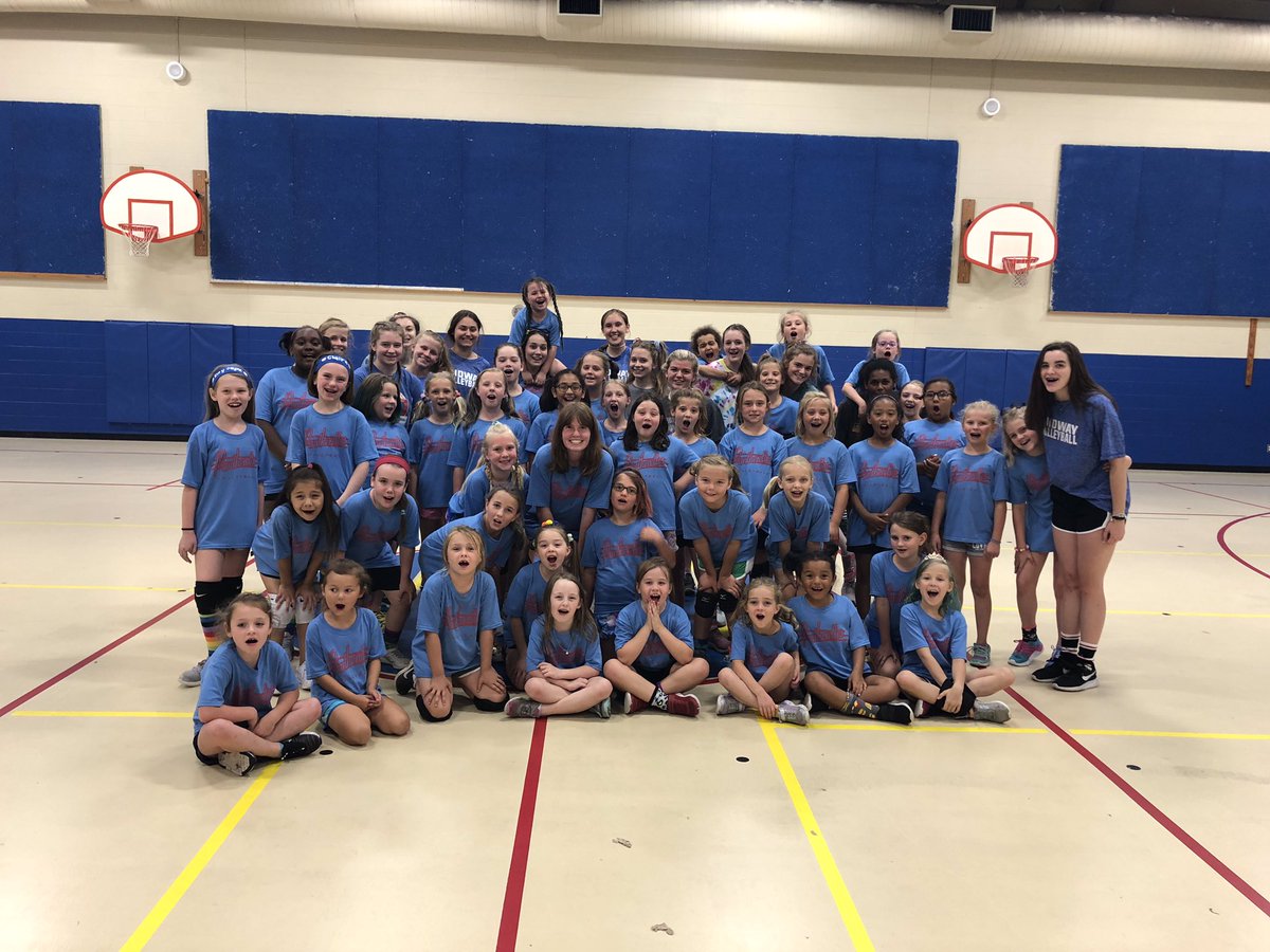 MidwayVB's tweet photo. Largest volleyball camp in Midway history in the books and the future looks amazing!!! 10 courts of Pantherettes. Thank you so much to all the players, parents, and coaches that made this week possible. #ThisIsMidway https://t.co/lWk3xWgeKR