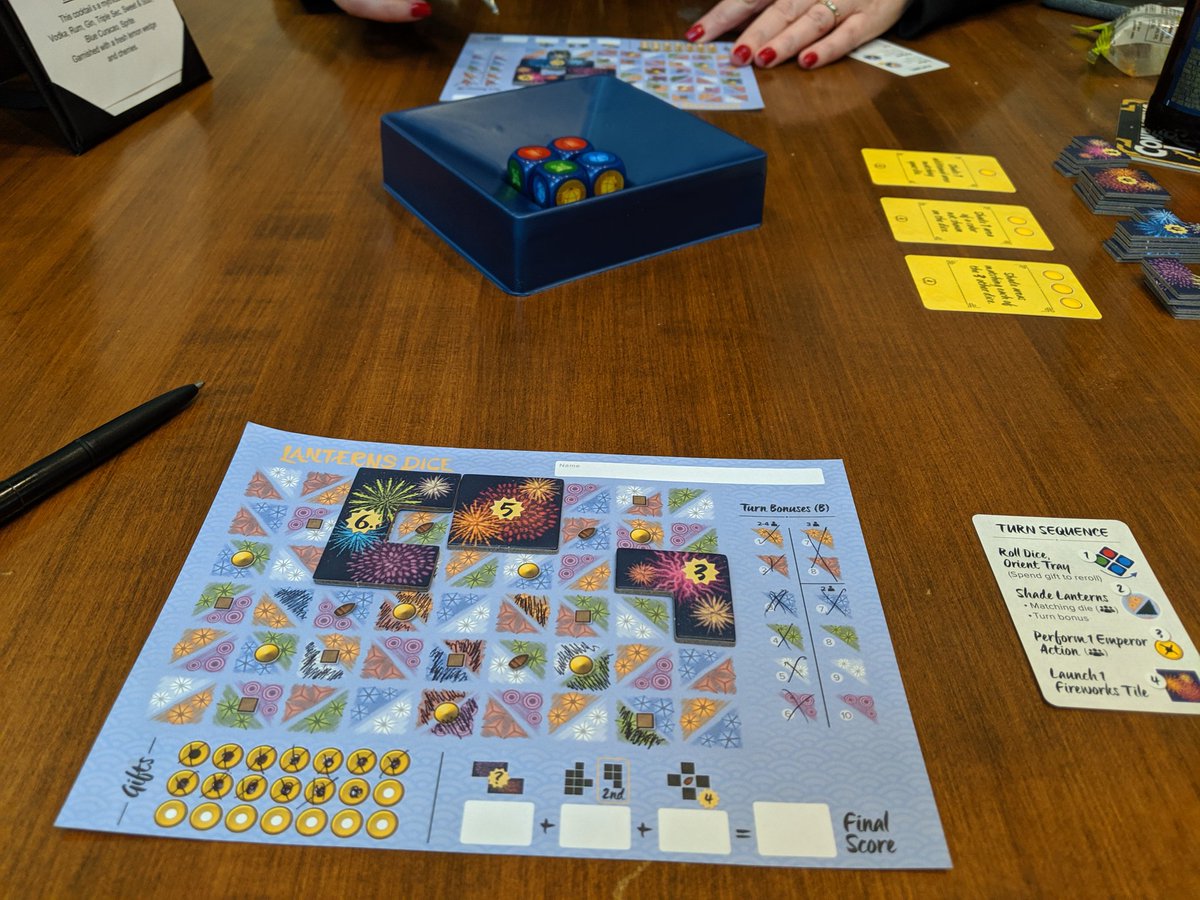 BrianRichards's tweet photo. Next up, some Lanterns Dice. #Origins2019 https://t.co/fAjmtomGDM