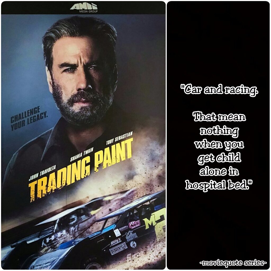 "Mobil dan balapan. Itu tak ada artinya ketika anakmu terbaring di ranjang rumah sakit." 😑
-TRADING PAINT (2019)-

#katakatafilm