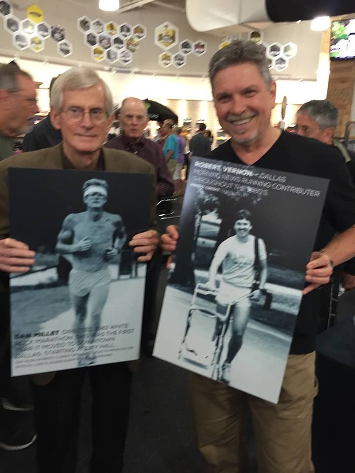 DFWRunning's tweet image. Dan Millet, a dedicated runner who helped transform the Dallas running scene, died Sunday. Read more about Millet's life at: buff.ly/2WYMjEa. Photo: Dan Millet and Bob Vernon at the 2015 opening of Luke's Locker's White Rock store. (Bob Vernon)