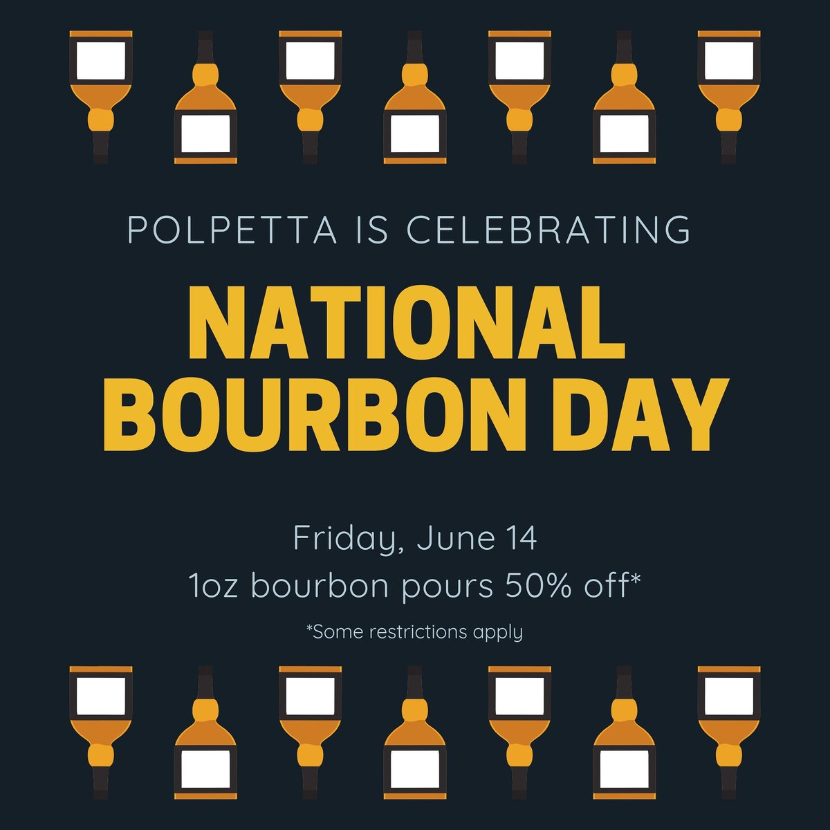 primopolpetta's tweet photo. 🥃🥃National Bourbon Day is tomorrow, and we think it's one of the best days of the year. To celebrate, we're doing 1oz pours for half off! 😍

#ohioballs #rockyriver #cle #bourbon #whiskey #thisiscle #clegram https://t.co/V7ByBDmOAg