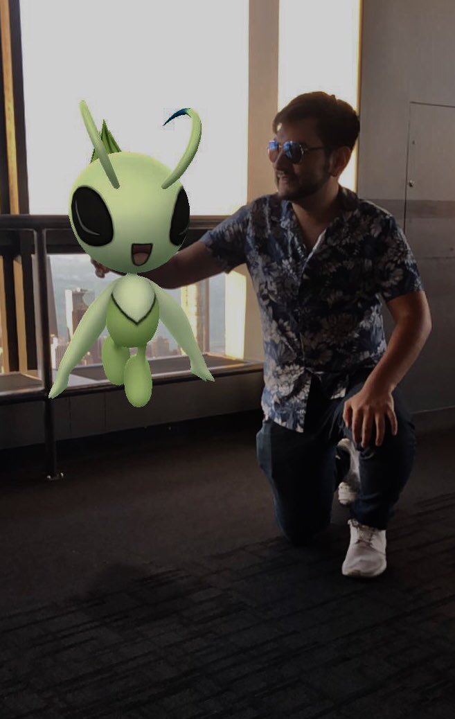YasserTru's tweet photo. With #Celebi #WillisTower #PokemonGOFest2019! Nature! 

📷: #GOsnapshot 
📍: #Chicago #PokemonGOFest2019

Mexican celebi is here! https://t.co/o3L7G6CUex