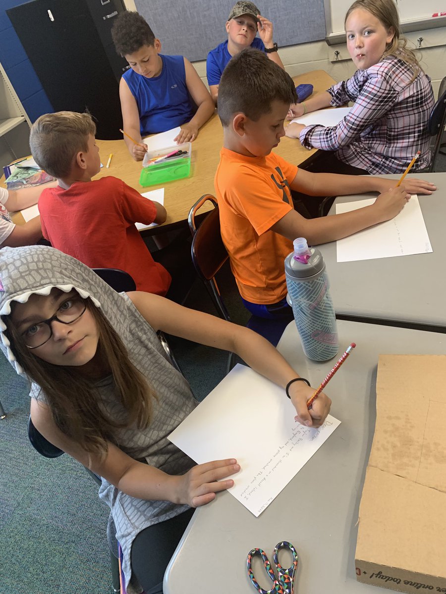 Writing messages in a bottle to help us get rescued! Learning how to survive is hard work! #GVSOAR2019 #SPSOAR2019