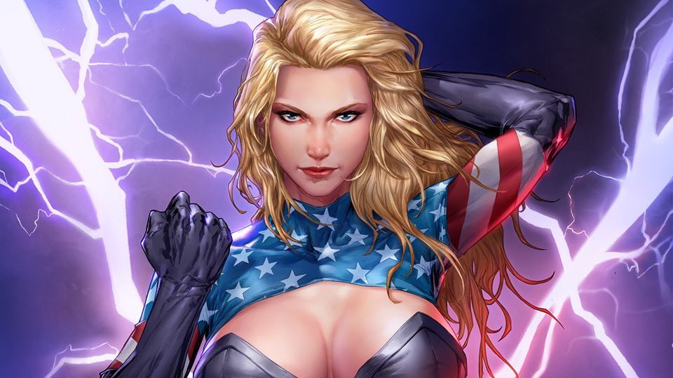 Patriotika! Colors by Sebastian Cheng. Line art by me. Patriotika is owned by Mount Olympus Comics/Ron Zabala #patriotika #mountolympuscomics #art