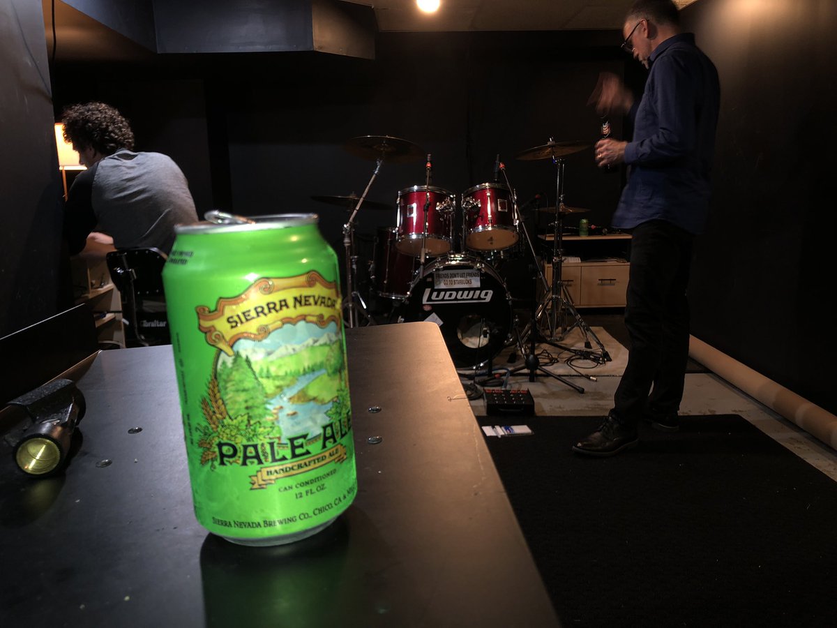 No recording of drums is complete without one of the original micro beers...thank you <a href="/SierraNevada/">Sierra Nevada Beer</a> for paving the way!!