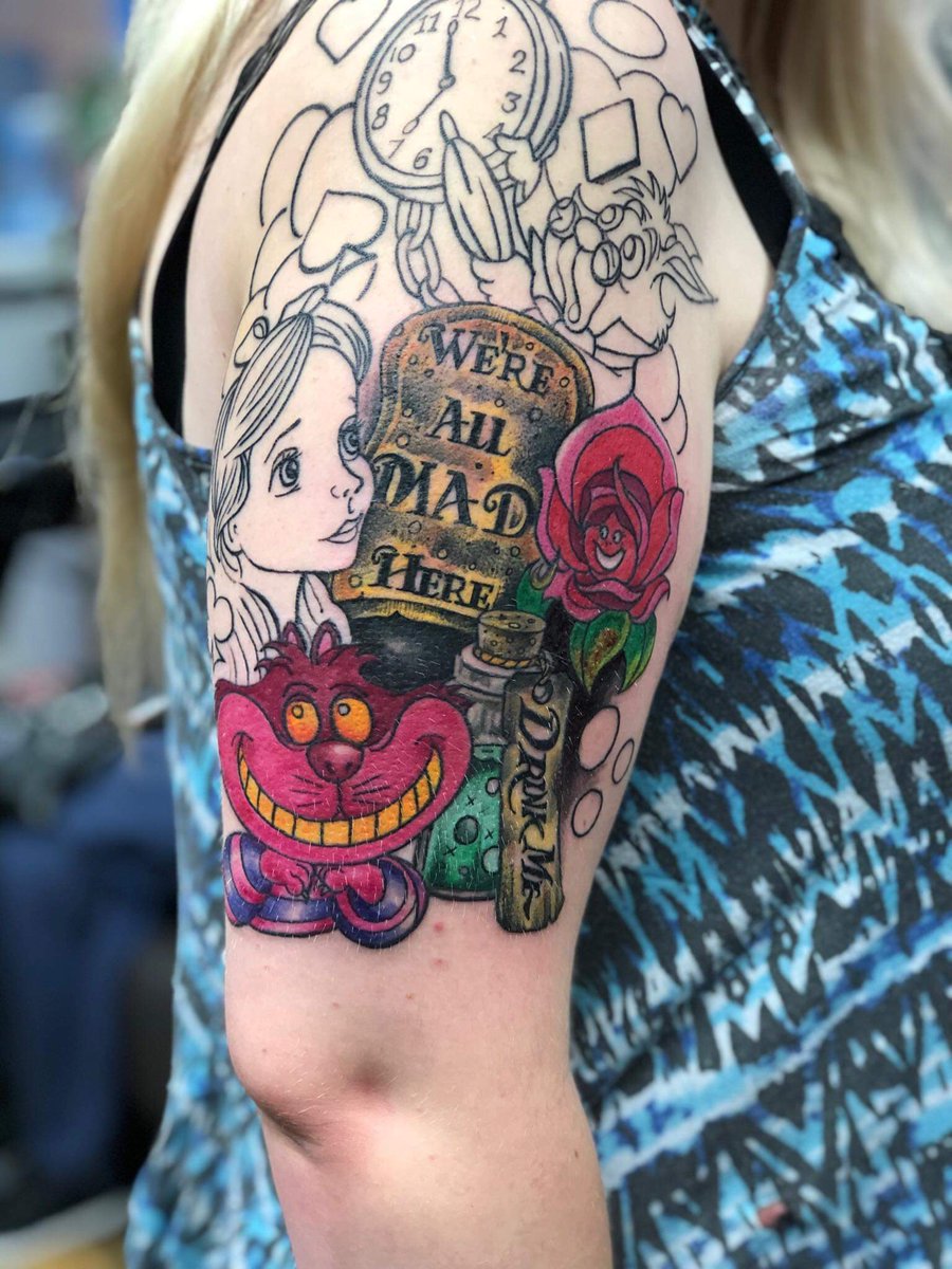 Tattoo partially coloured! X

#AliceInWonderland #disneyland  #disney #TattooTuesday #tattoosleeves #tattooedlady #tattooing #disneyprincess #mentalhealth #MentalHealthMatters #DepressionIsReal #depression #disneyworld