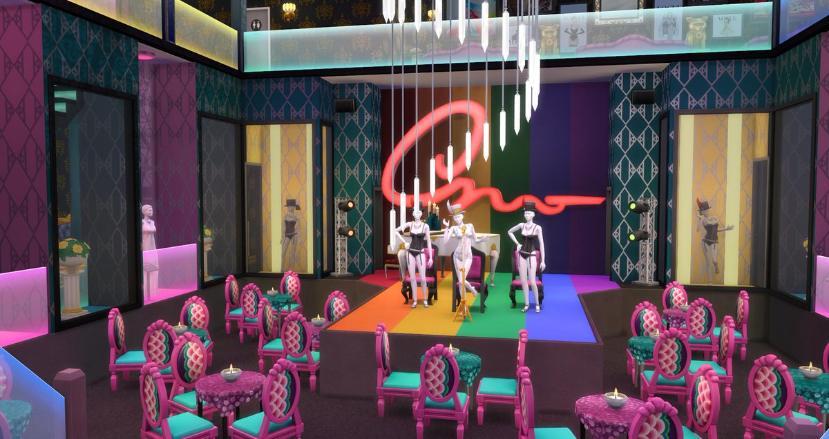 50shadesofNoot's tweet photo. Viva Las Gaygas is my drag club for the #deerpride challenge by @ohmydeers. 

📏30x30
📍Del Sol Valley
🍸Lounge 

You can find it on #TheSims4 gallery:
https://t.co/5CaxzXSQ02

#ShowUsYourBuilds #PrideMonth 
@SimGuruFrost https://t.co/agHFIdhoyN