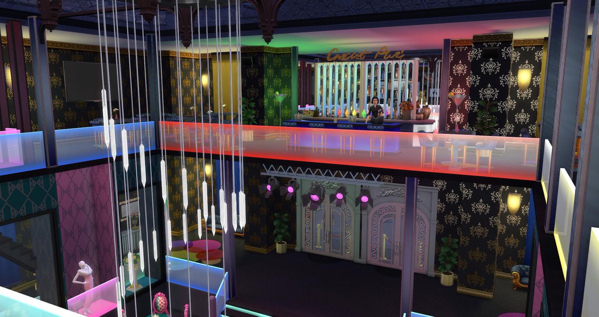 50shadesofNoot's tweet photo. Viva Las Gaygas is my drag club for the #deerpride challenge by @ohmydeers. 

📏30x30
📍Del Sol Valley
🍸Lounge 

You can find it on #TheSims4 gallery:
https://t.co/5CaxzXSQ02

#ShowUsYourBuilds #PrideMonth 
@SimGuruFrost https://t.co/agHFIdhoyN