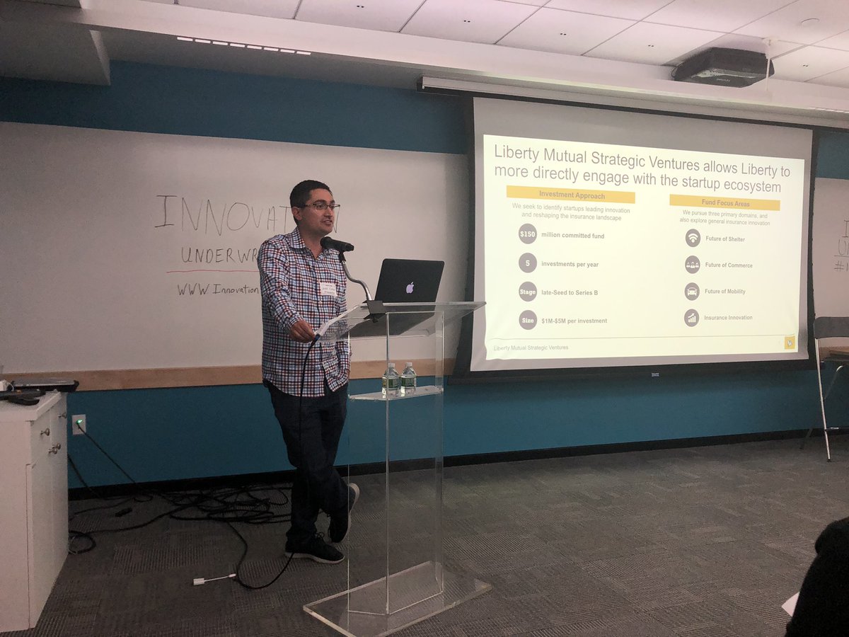 InnSure's tweet photo. Josh Cohen from @LibertyMutual at #InsurTechNight https://t.co/HefUFD1dyH