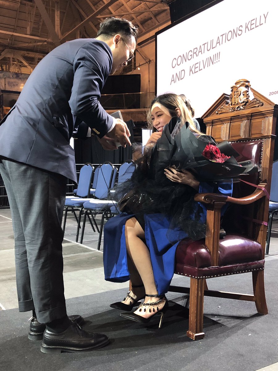 RUconvo's tweet photo. SHE SAID YES! Today’s ceremony we helped out this newly engaged couple with a proposal after her convocation ceremony ❤️💍 #ruconvo #proposal https://t.co/fkw9fhJcsW