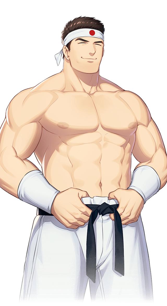 DAIMON GORO (大門 五郎)Height/Weight: 204cm/138kgBirthday: 5/5Country: JapanFighting style: Personalized judoYour boss and the one who put out the work application for the training facility. Has a wife and kids.In the original series he often teams up with Kyo and Benimaru.