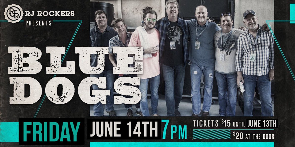 TOMORROW NIGHT! Do you have your tickets for the legendary Blue Dogs … playing bluegrass worthy of being blasted out of the windows of a Plymouth Barracuda with 451 Hemi engine!  ow.ly/zw9E50uzYsn 

#RJRockersTaproom #downtownspartanburg #onespartanburg #music