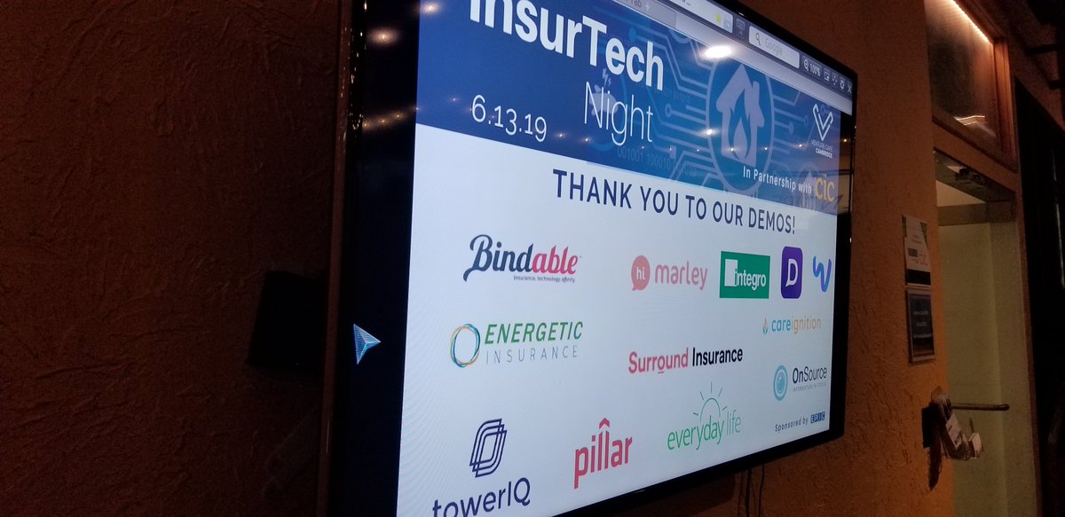 MikeWise07's tweet photo. Solid event at Cambridge Innovation Center. Some very very cool #insurtech startups, including @Bindabletech and my friend @BillSuneson
#insurtechnight @VentureCafe
#blockchain #fintech
SO: #pimainsights2019 https://t.co/hBGnKpHs6B