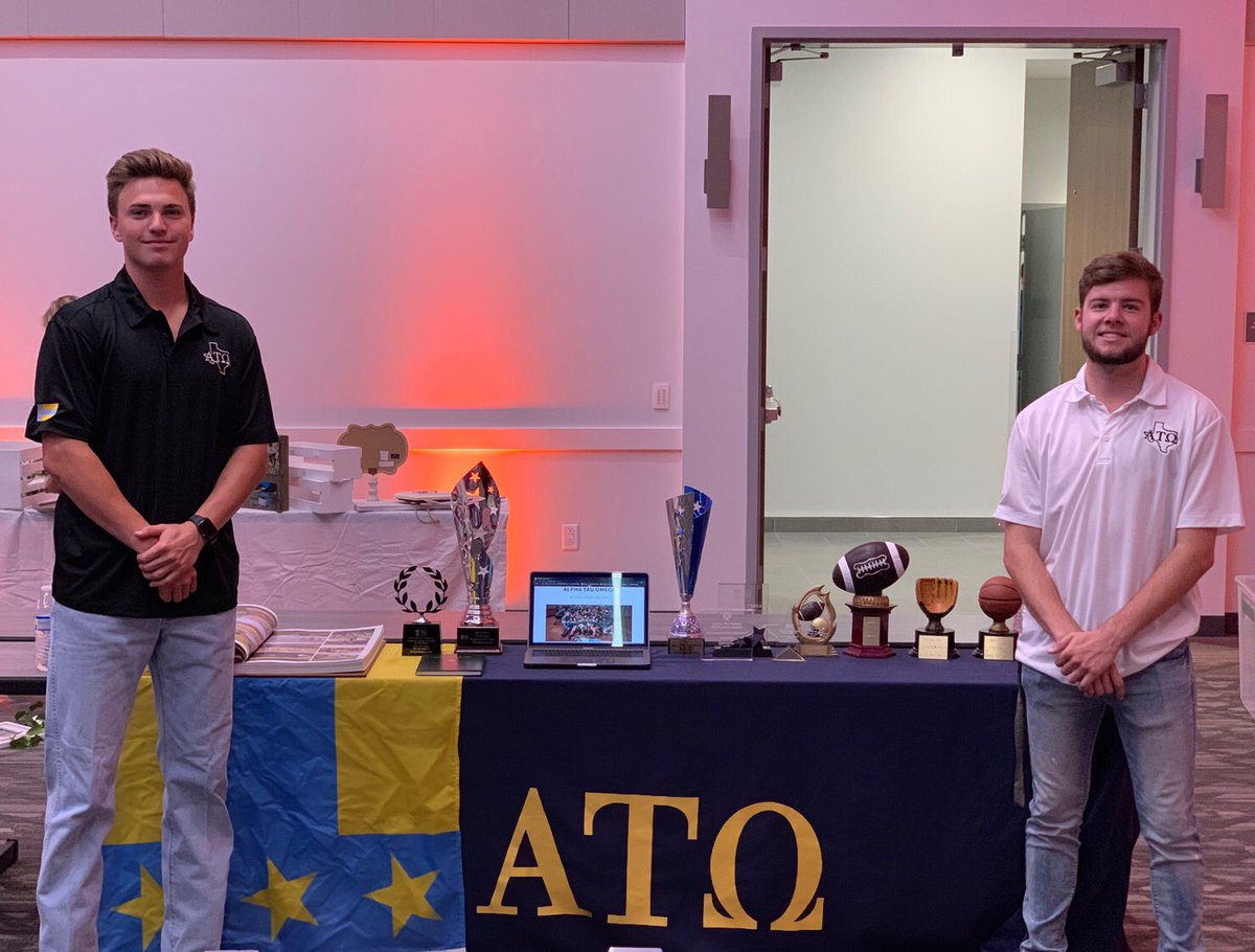 Come check out <a href="/jakefennis/">Jake Fennis</a> and Brandon Reese at our table @ Passport to Sam starting at 7 and learn what being an ATΩ is all about! #rushATO #shsu23