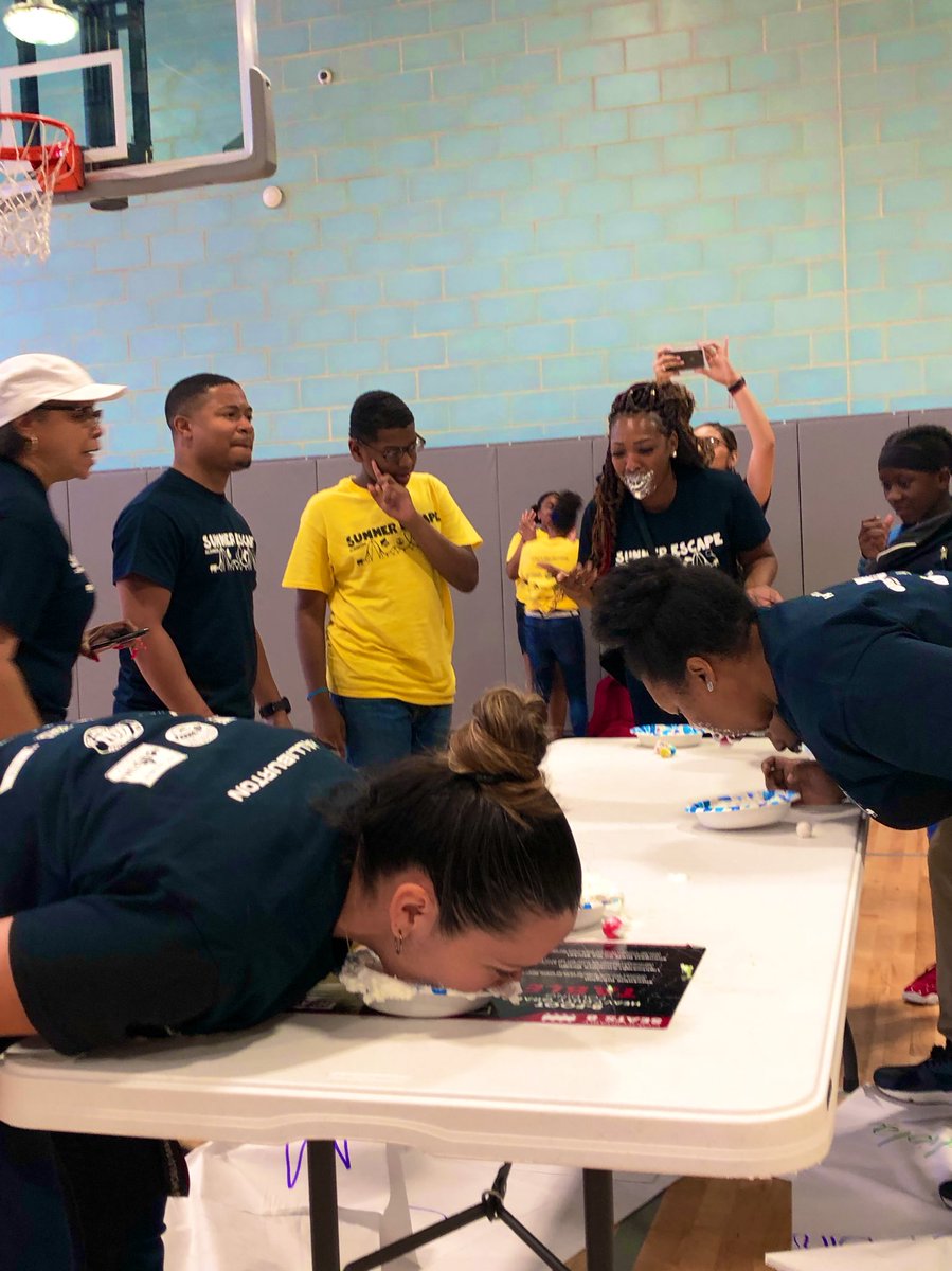 AldineISD's tweet image. Students and teachers from @JonesToros and @TeagueTrojans enjoy a few competitive team building activities during their Summer Escape camp. #AISDSummerCamp