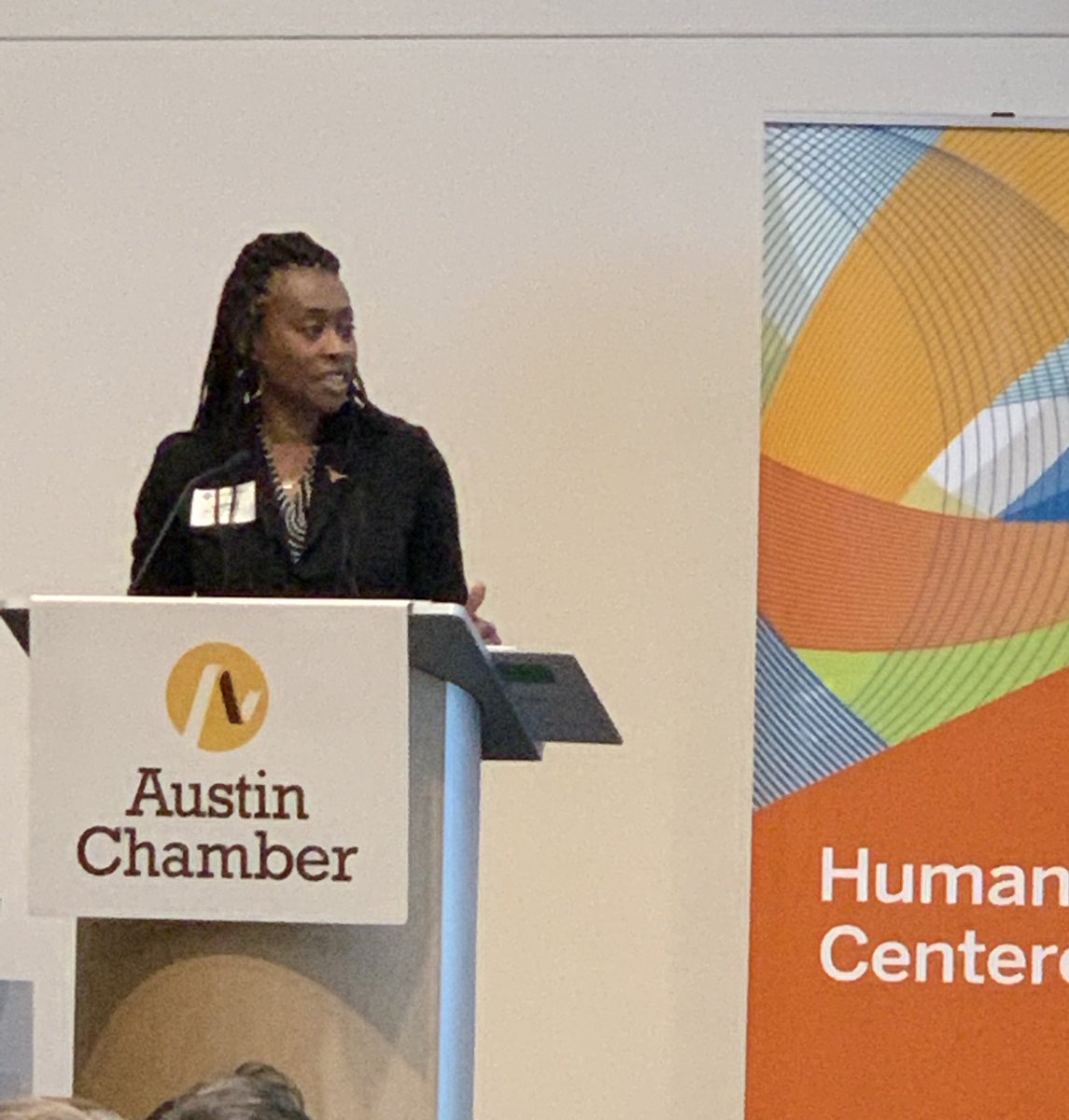 RHernandezHiEd's tweet photo. Wonderful to speak with #StateOfTalent @AustinChamber @UTexasMcCombs about collaboration with Austin businesses to help our @UTAustin Longhorns succeed in their college to career journey. Thanks to Mayor Adler, Drew Scheberle, Cynthea Patterson and other speakers! https://t.co/LZyWMlhqZu