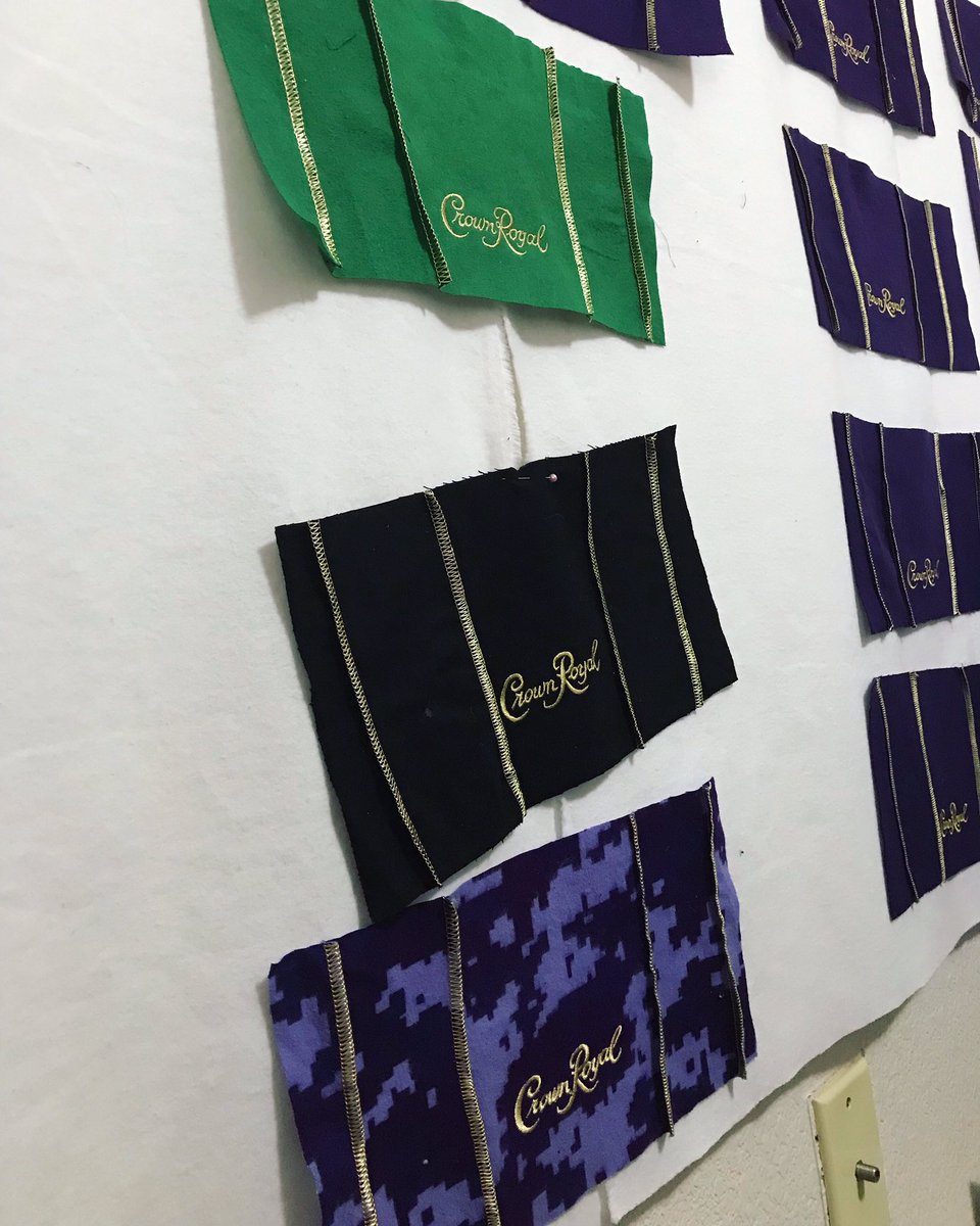quilt_patch's tweet image. We got the Crown Royal Quilt started! I can’t wait to show y’all the fabric we bought to go with it! 
#crownroyal #crownroyalquilt #designwall #smallbusiness #personalizedgifts #digitalcamo #crownroyalapple #grownup #homedecor