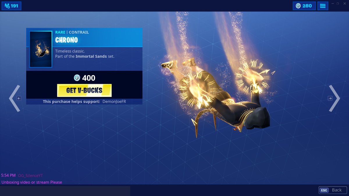 Itf On Twitter 400 V Bucks For A Contrail Not Sure - 