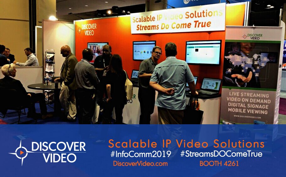DiscoverVideo1's tweet image. Thanks #InfoComm2019 for a great show! We&apos;re here till the bitter end, so  stop by and see @SoundandComm product pick #StreamEngine #LIVEIPTV #multichannelencoder, aka Scorpion bit.ly/2QwVTeU Booth 4261 #streamsDOcometrue