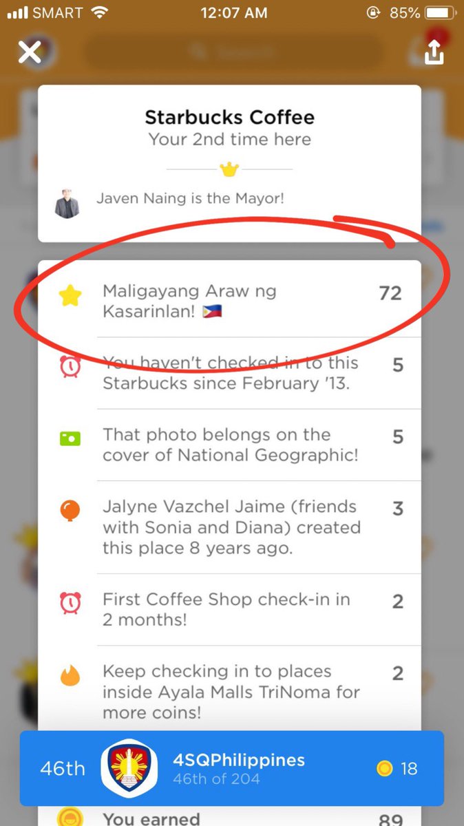Foursquare Philippines tweet media