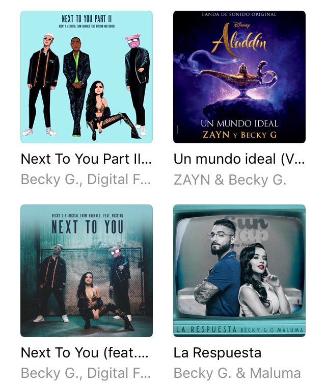 jkbeck20's tweet photo. Music Iโm always listening to! ๐ฅฐโค๏ธ @iambeckyg #NextToYouPart2 #UnMundoIdeal #NextToYou #LaRespuesta https://t.co/v5tZ5v2uap