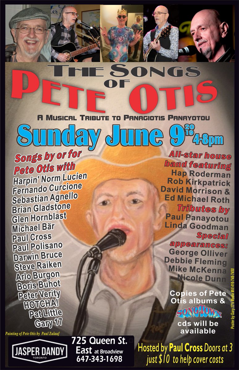 Had a great show on Sunday at JasperDandy celebrating the life and times of my great friend, the late Pete Otis. Thanks to Paul Cross <a href="/paulcrosstoront/">PAUL CROSS</a> for making it happen, to all the artists who participated, and to everyone who came out to pay their respects to Pete Otis.