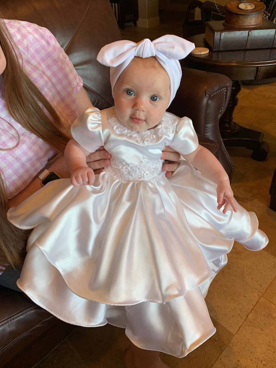BHS_MrsMumford's tweet photo. Summer is a great time to visit family! Charlotte got to visit her grandparents these last few days and her beautiful dress is made from my mother’s wedding dress. #charlotteadventure https://t.co/ZRk78nHnTs