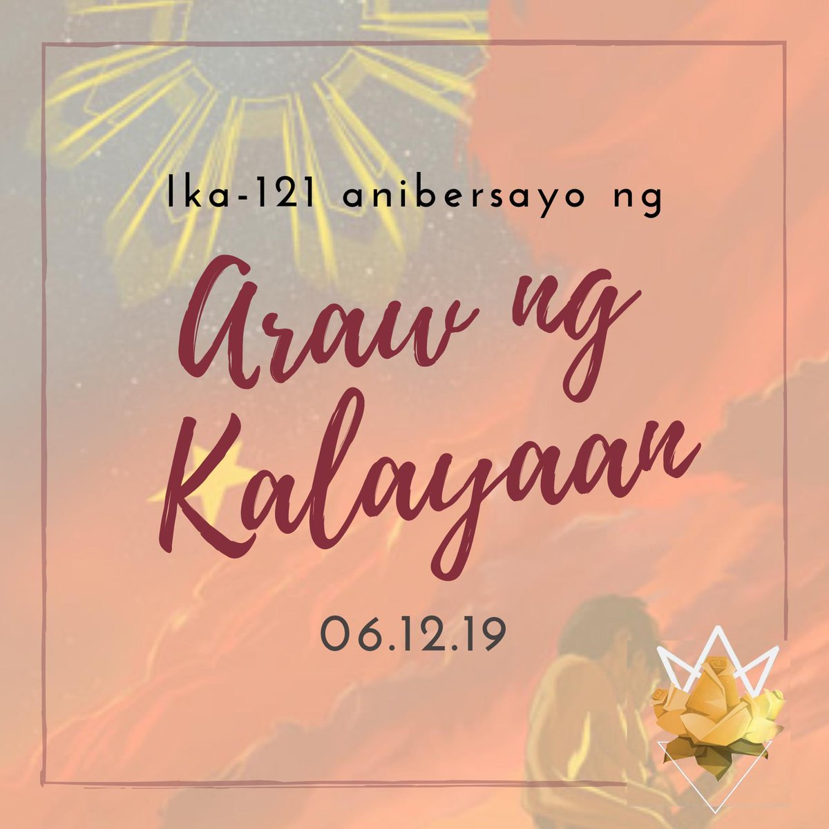 colosas_co's tweet photo. Isang karangalan na gunitain ang kalayaan ng ating bansa na kung saan isa itong paraan upang alalahanin ang tapang at paninindigan ng mga bayaning Pilipino!

Mabuhay ang mga Pilipino! Mabuhay ang ating Inang Bayan! 🇵🇭 https://t.co/YMsmfHHFoq