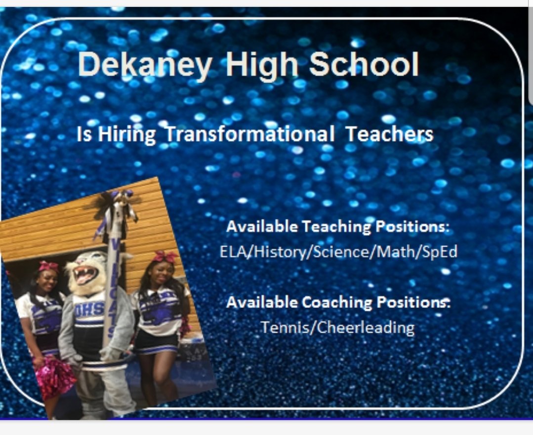 Dekaneywildcat's tweet photo. Come by our table at the Gulf Coast Job Fair tommorow at the M.O. Campbell Center if you're a Transformational Teacher! Interviews onsite! @SpringISD @areyno_3 https://t.co/4JjPRLkyfZ
