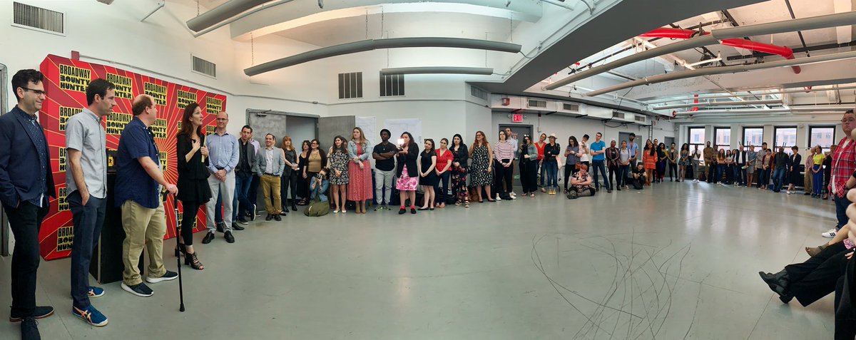 First day of rehearsal—complete! 💥 Our fierce director &amp; choreographer Jennifer Werner prepped the rehearsal room for a summer of bounty hunting. #ImABountyHunter