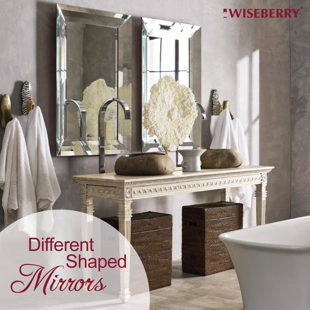wiseberry_re's tweet photo. Choose different shaped mirrors. Mirrors do not always have to be practical. An unusually shaped one will certainly create a talking point whilst giving a room a wow-factor. #WiseberryTips https://t.co/RPGGRLV3YS