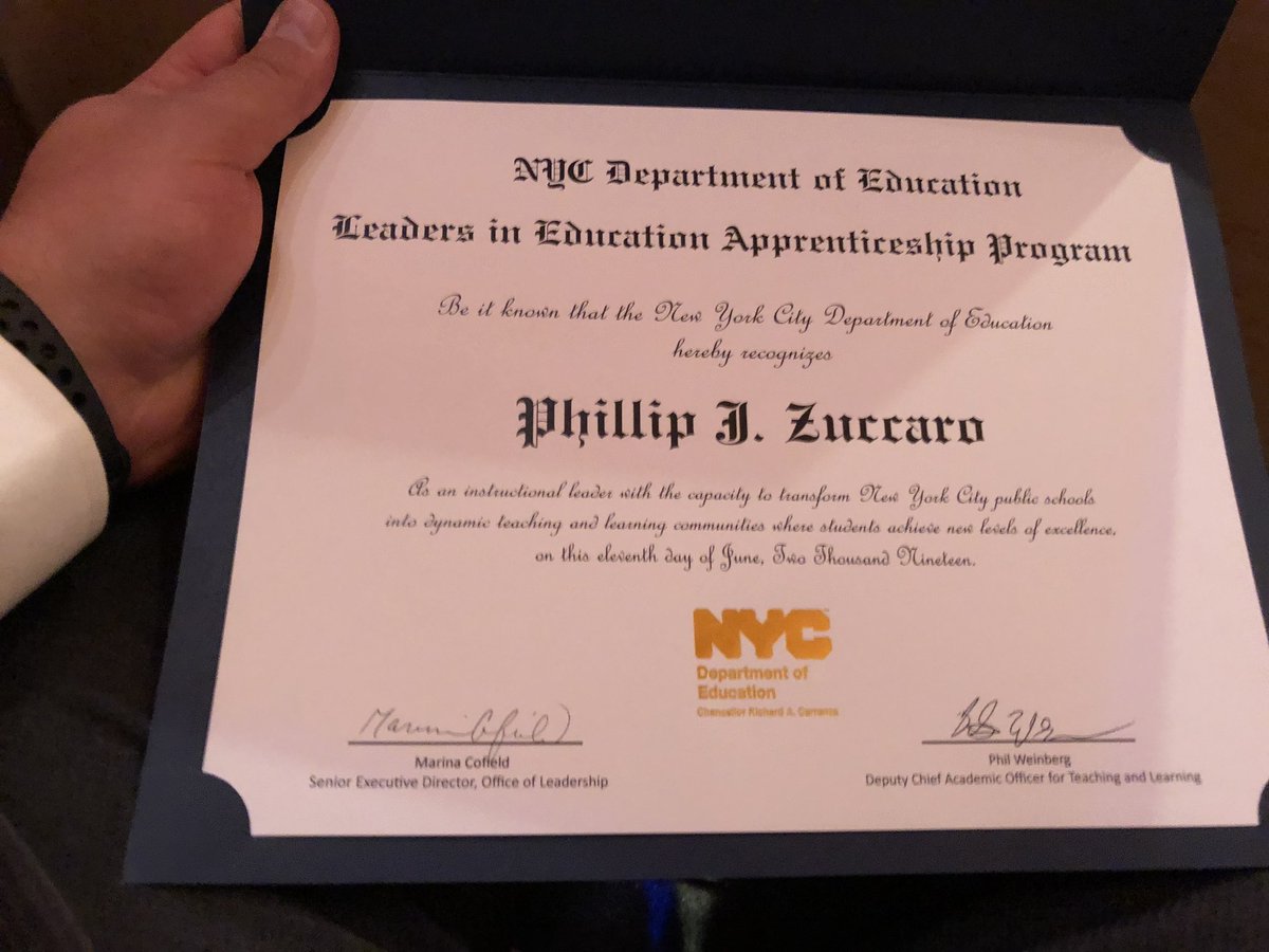 Congratulations to all of the LEAP graduates. Future leaders of NYC DOE ... Good Luck to everyone!