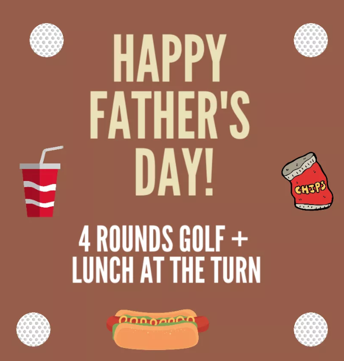 Golf &amp; Lunch? The Perfect Gift for Dad! Only available until Sunday, June 16th! bit.ly/2IDBrW3
