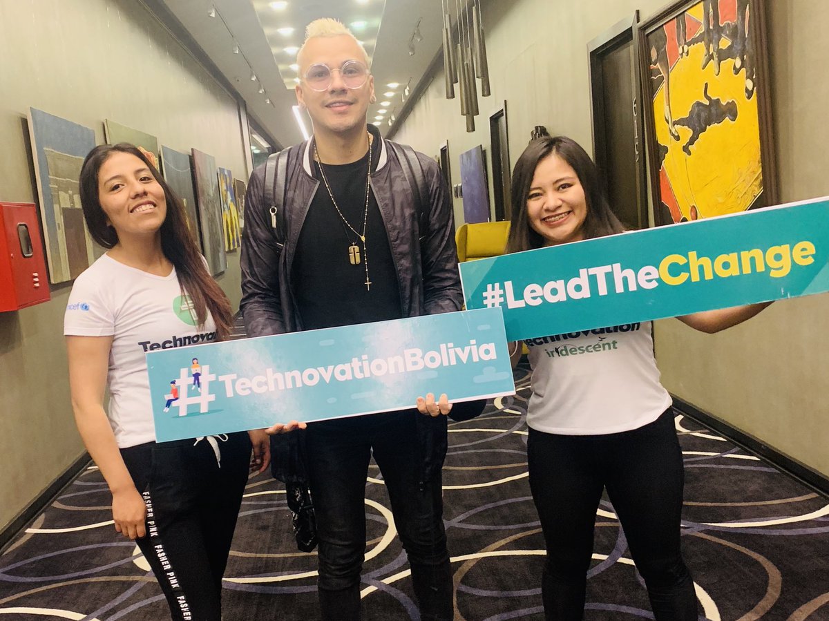TechnovationBo's tweet photo. 🎵 Fortaleza si tú quieres llegar a a la meta 🎶Thank u @flexoficial 😬 #LeadTheChange #TechnovationBolivia 🇧🇴 https://t.co/LZtwfJTUoS