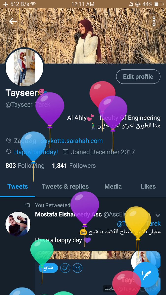 Tayseer_Tarek's tweet photo. عشرين سنه من الولا حاجه🤷♀
#birthday_time https://t.co/BH8pKYHbWi
