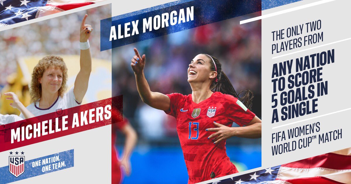 USWNT's tweet photo. we got all kinds of records today 📈

#FIFAWWC https://t.co/S7LPl9B2j9