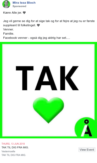 dkpolads's tweet image. Der er en ny annonce fra Mira Issa Bloch: facebook.com/ads/library/?a…