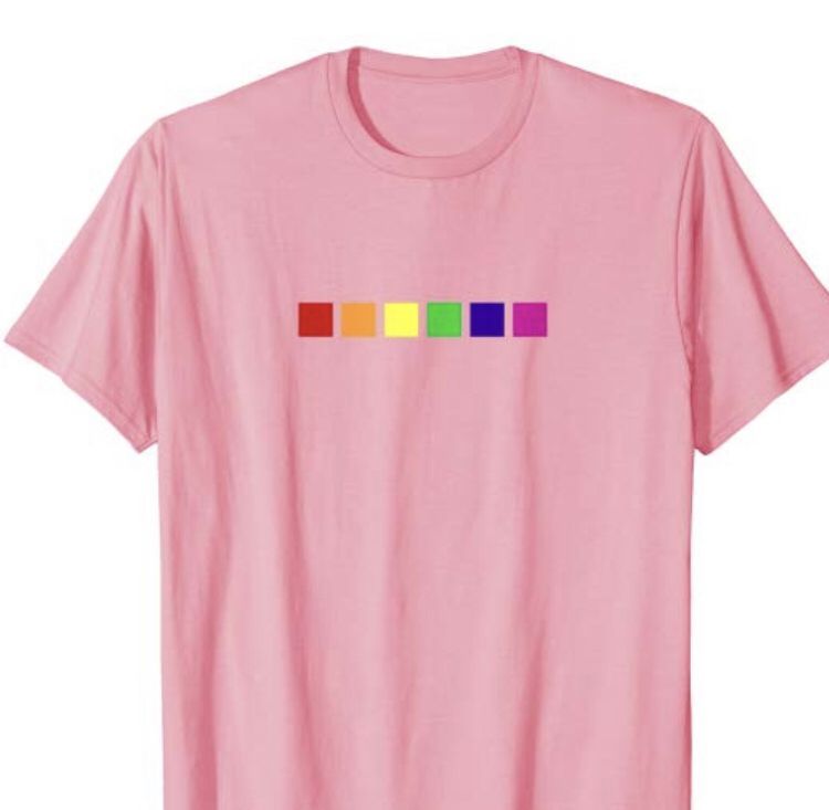 #PrideMonth #LGBTQunite Minimalistic #Pride Flag Colors Proudly Celebrate #LGBT T-Shirt: #LGBTQ Clothing #ad amazon.com/shop/introvert…